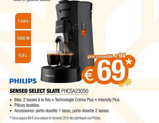 senseo select slate philips