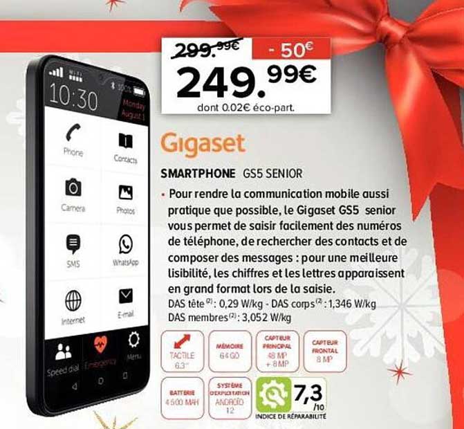 Smartphone Gs5 Senior Gigaset