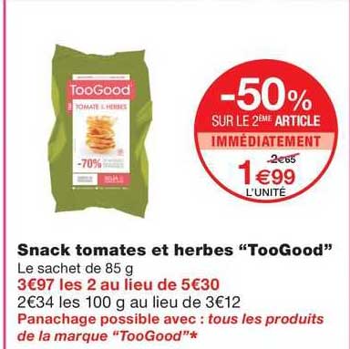 Snack Tomates Et Herbes "tooGood"