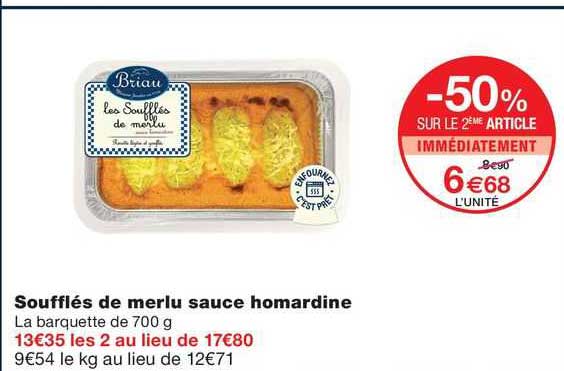 soufflés de merlu sauce homardine