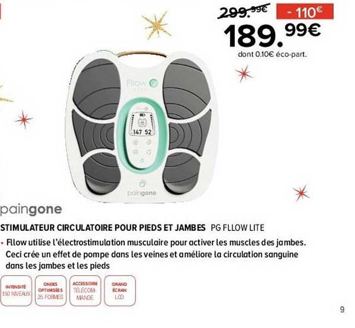 stimulateur circulatoire pour pieds et jambes paingone