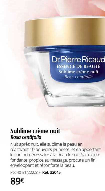 sublime crème nuit rosa centifolia