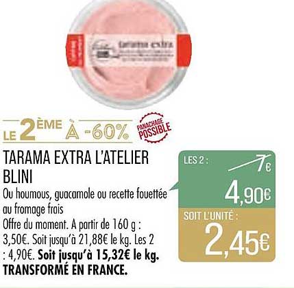 tarama extra l'atelier blini