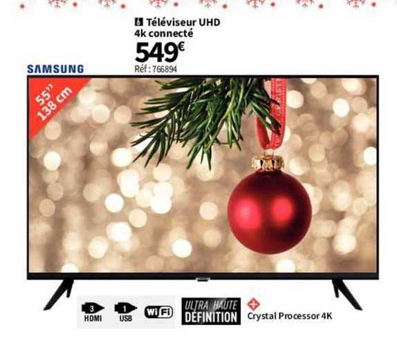Téléviseur Uhd 4k Connecté 55" 138 Cm Samsung