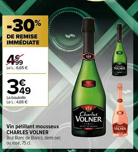 vin pétillant mousseux charles volner