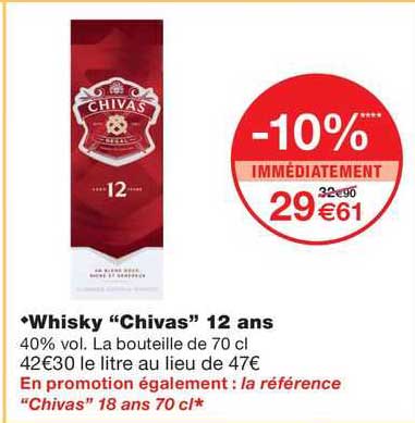whisky "chivas" 12 ans
