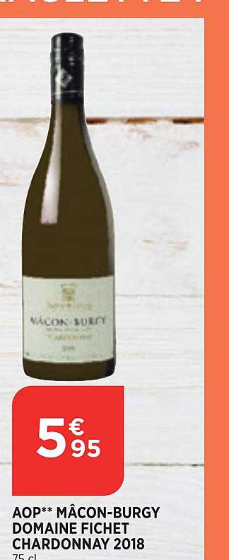 aop mâcon-burgy domaine fichet chardonnay 2018