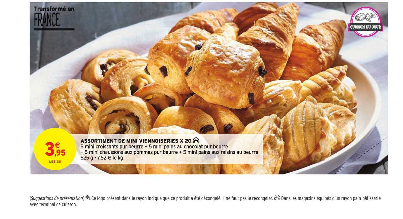 assortiment de mini viennoiseries x20