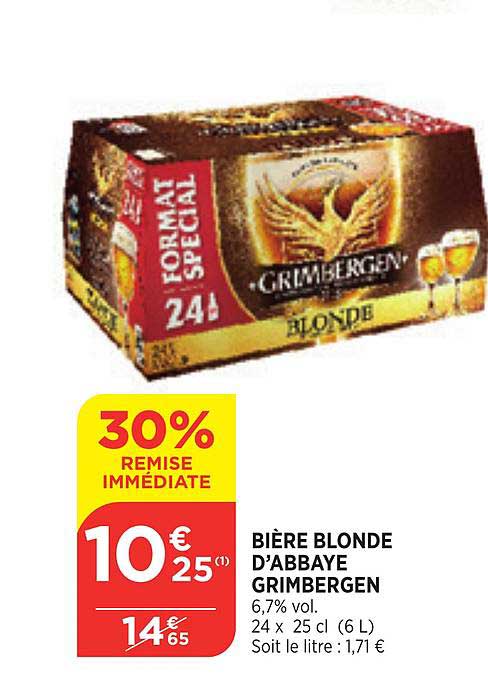Bière Blonde D'abbaye Grimbergen