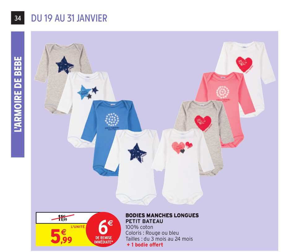 bodies manches longues petit bateau