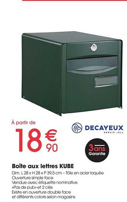 boîte aux lettres kube