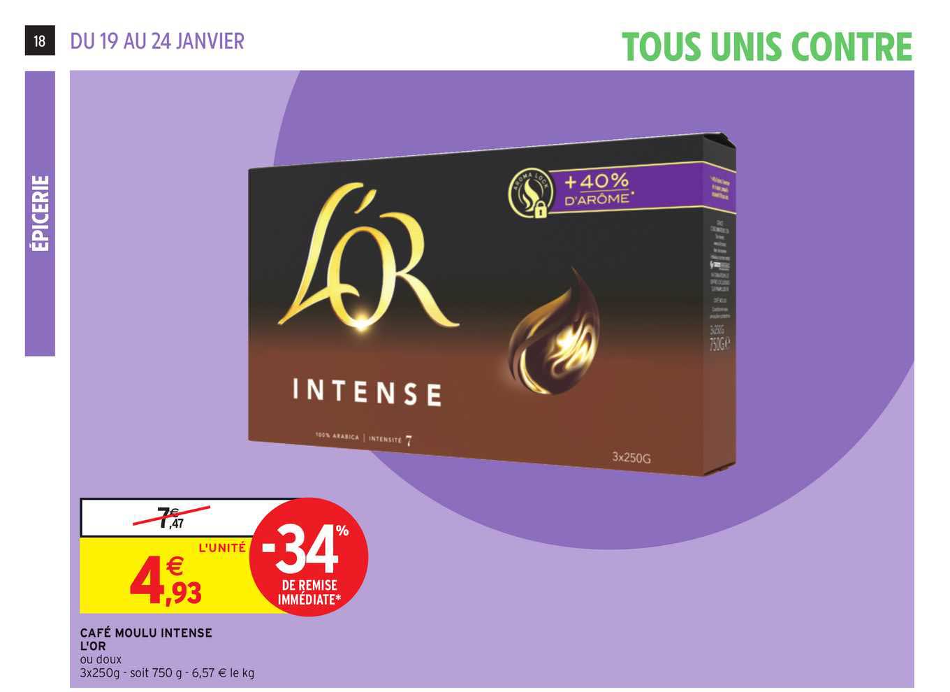 Café Moulu Intense L'or