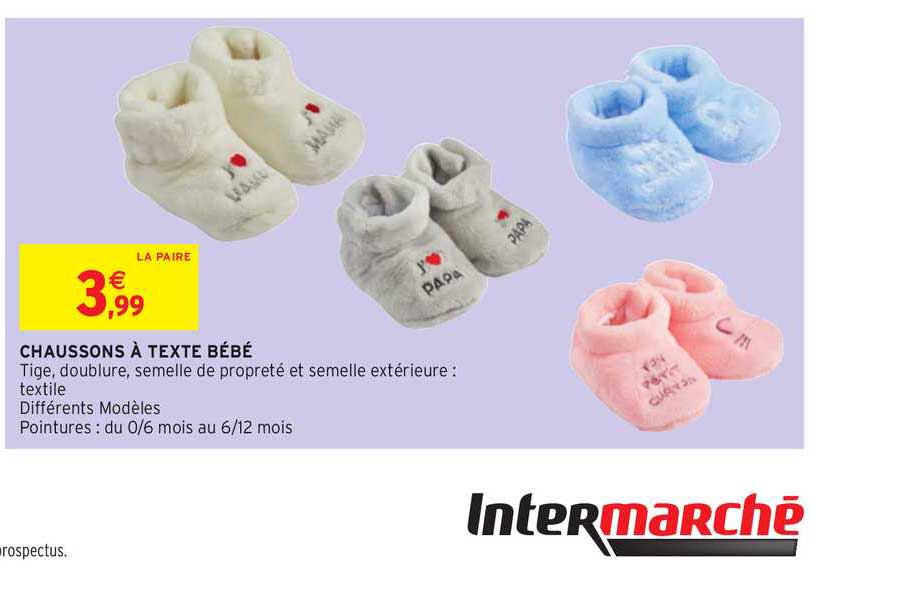 Chaussons à Texte Bébé