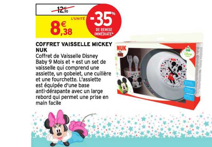 Coffret Vaisselle Mickey Nuk