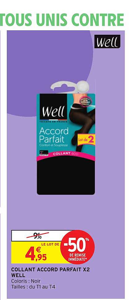 collant accord parfait x2 well