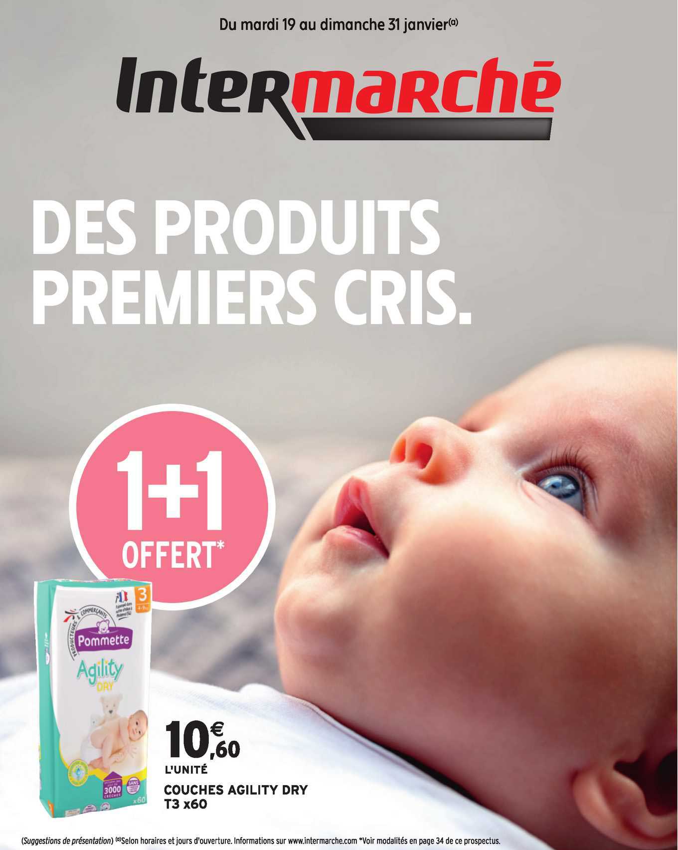 couches agility dry t3 x60