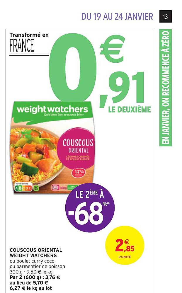 couscous oriental weight watchers