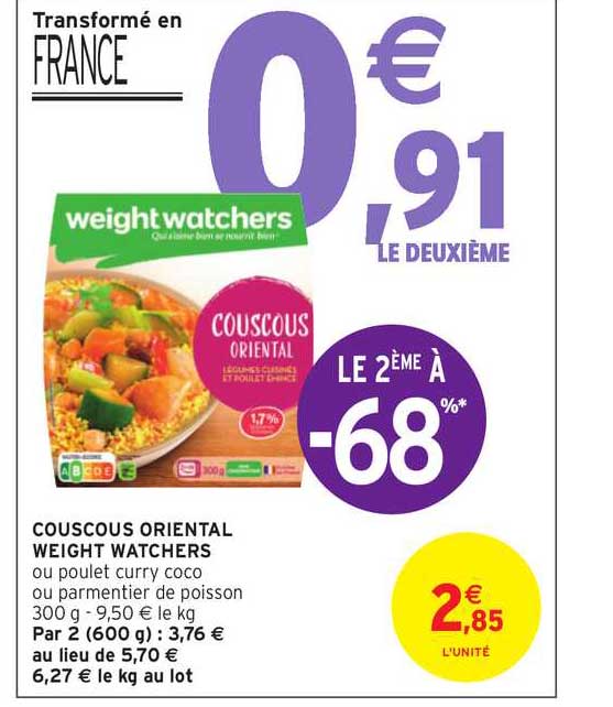 couscous oriental weight watchers