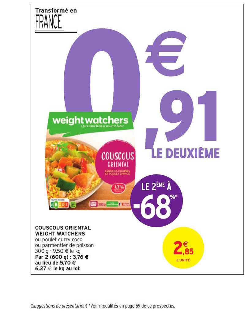 couscous oriental weight watchers