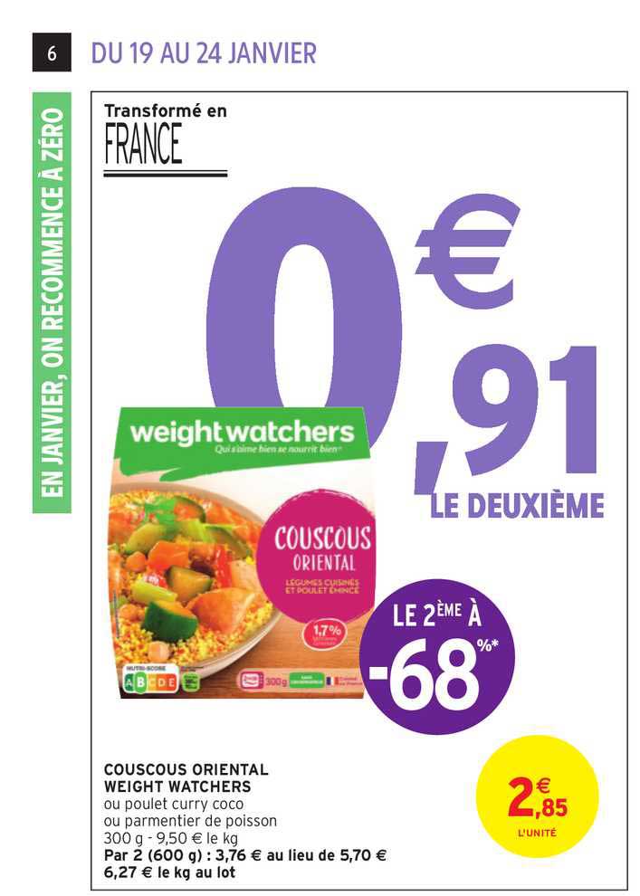 couscous oriental weight watchers le 2ème à -68%