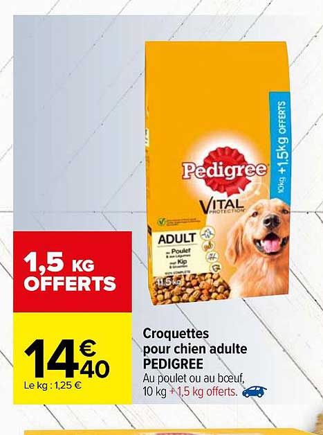 Croquettes Pour Chien Adulte Pedigrée