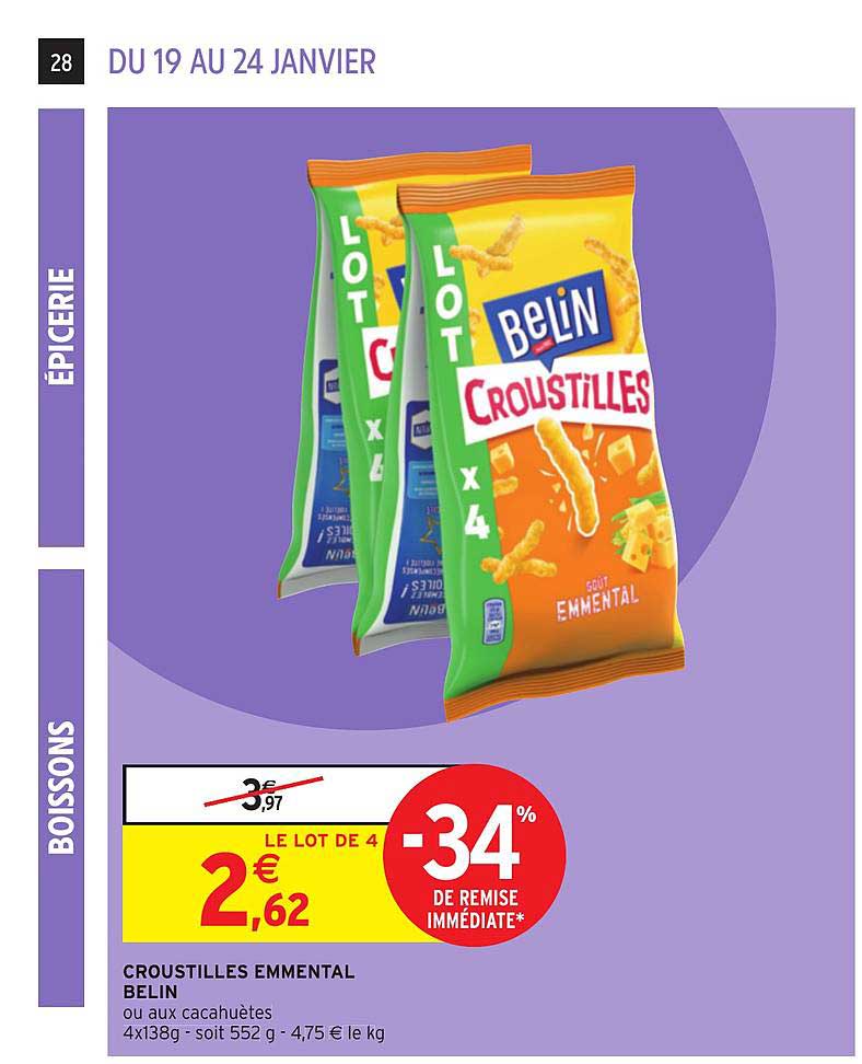 Croustilles Emmental Belin -34% De Remise Immédiate