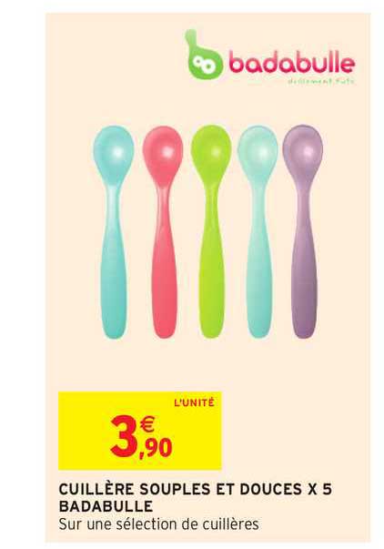 cuillère souples et douces x5 badabulle
