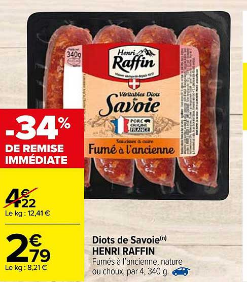 Diots De Savoie Henri Raffin -34% De Remise Immédiate