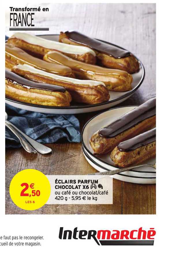 éclairs Parfum Chocolat X6