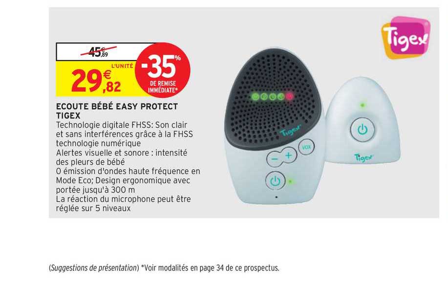 écoute bébé easy protect tigex