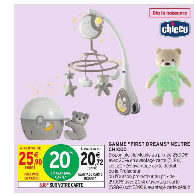 gamme "first dreams" neutre chicco