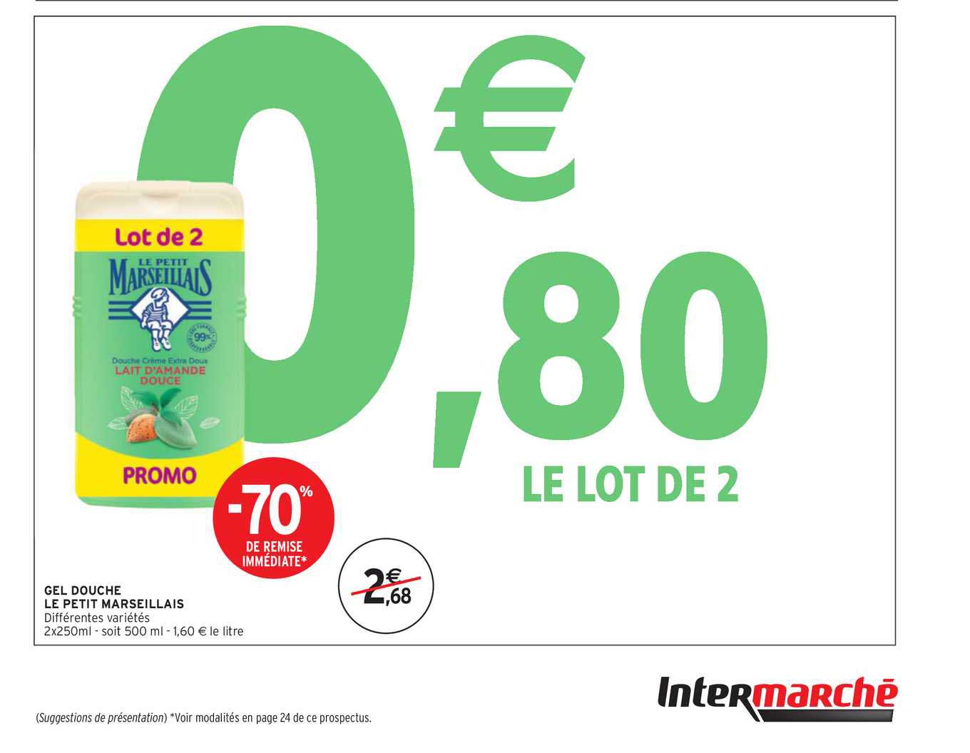 Gel Douche Le Petit Marseillais -70% De Remise Immédiate