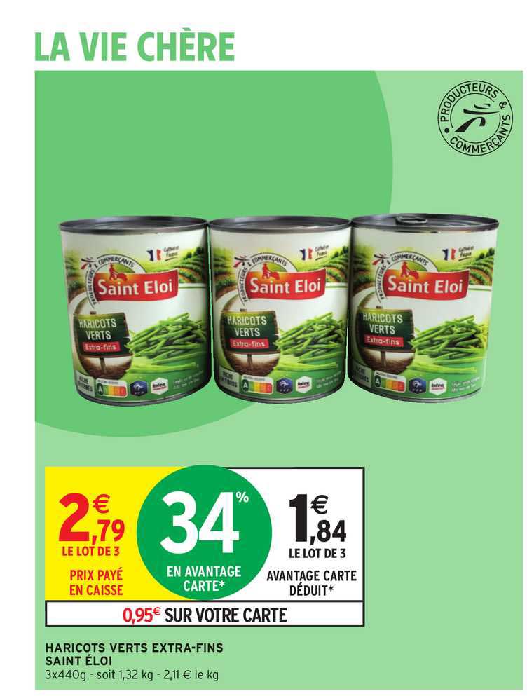 haricots verts extra fins saint éloi