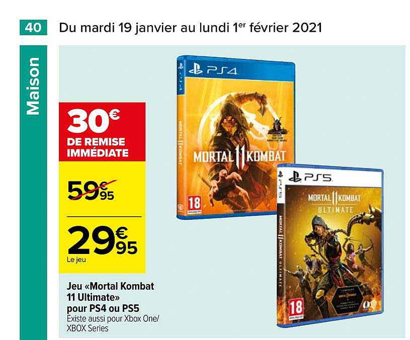 Jeu "mortal Kombat 11 Ultimate" Pour Ps4 Ou Ps5