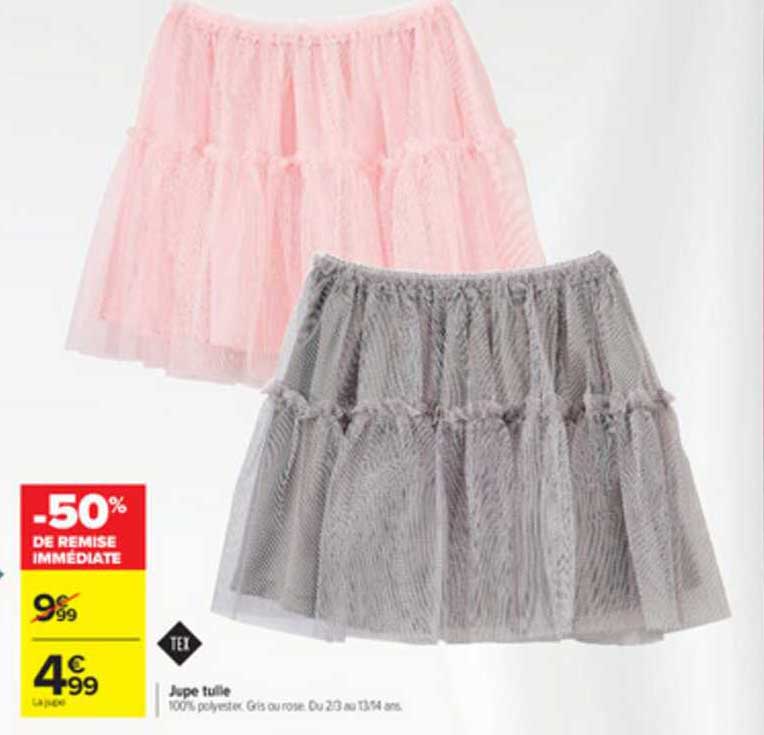 jupe tulle -50% de remise immédiate