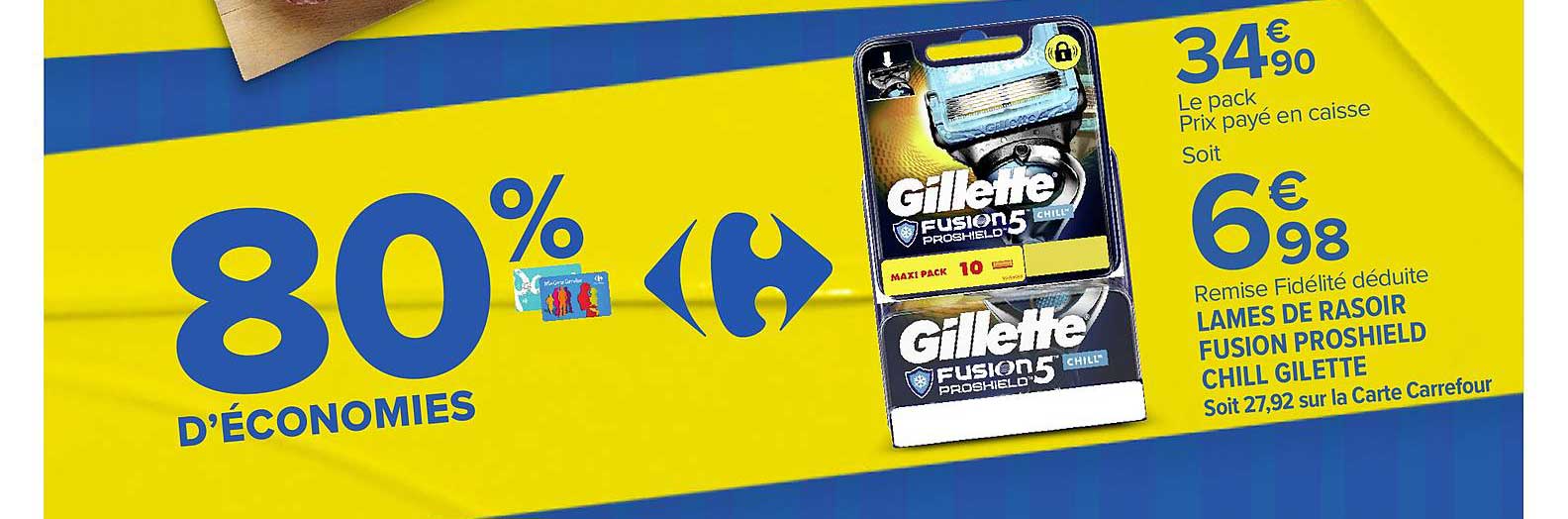 Lames De Rasoir Fusion Proshields Chill Gilette