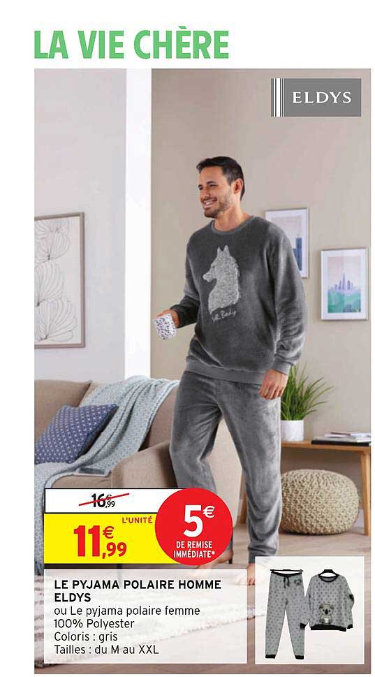 Le Pyjama Polaire Homme Eldys