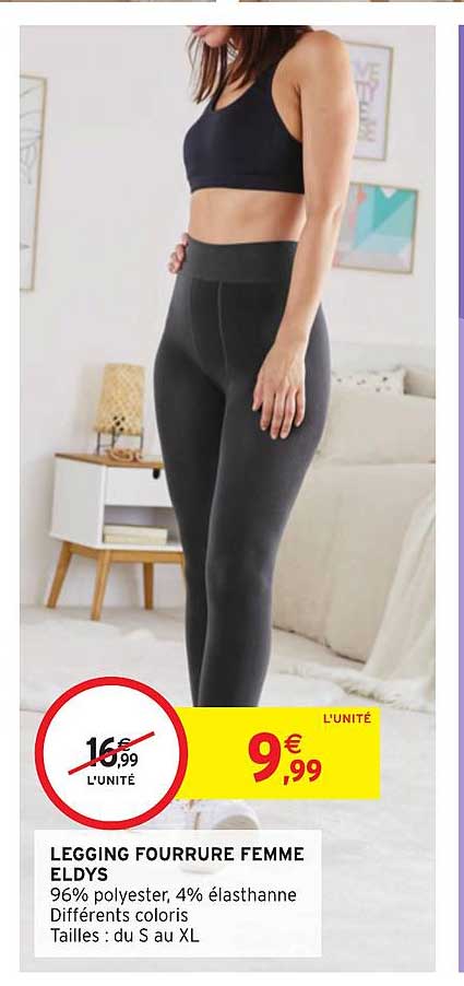 Legging Fourrure Femme Eldys