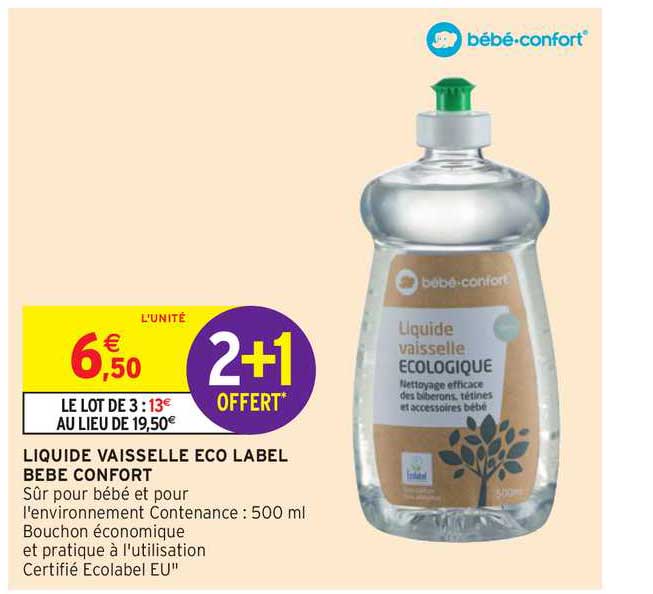 Liquide Vaisselle Eco Label Bébé Confort