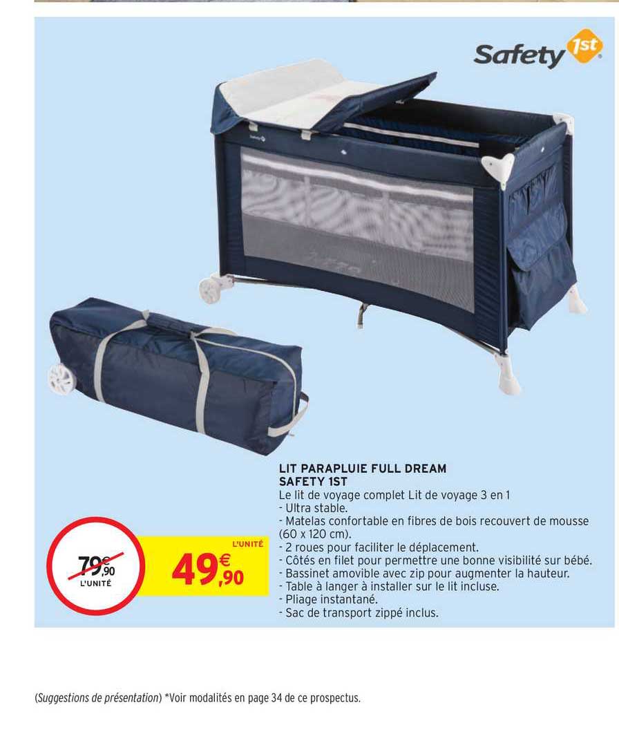 Lit Parapluie Full Dream Safety 1st