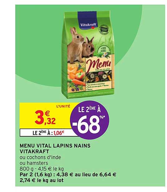 menu vital lapins nains vitakraft