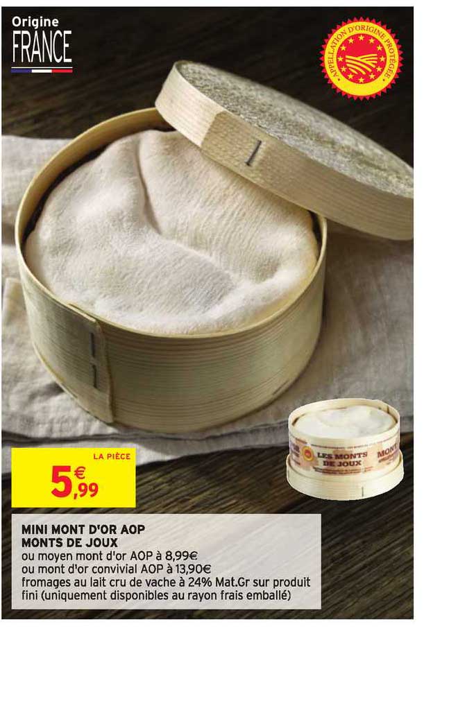 mini mont d'or aop monts de joux