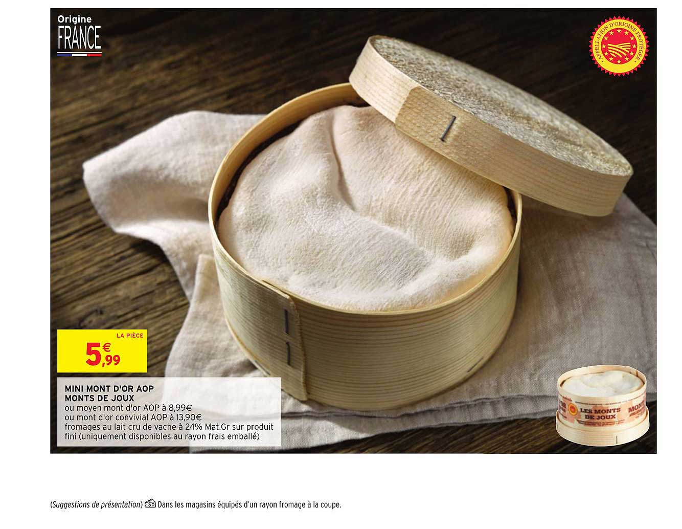 mini mont d'or aop monts de joux