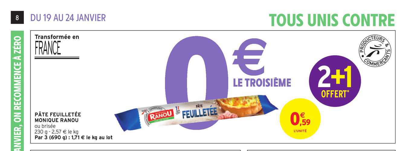 pâte feuilletée monique ranou