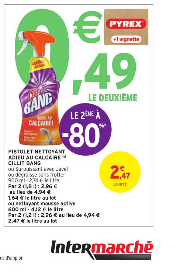 Pistolet Nettoyant Adieu Au Calcaire Cillit Bang