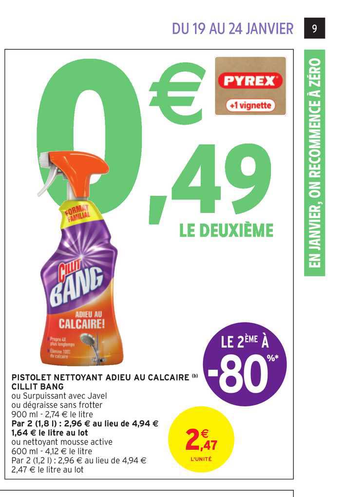 Pistolet Nettoyant Adieu Au Calcaire Cillit Bang