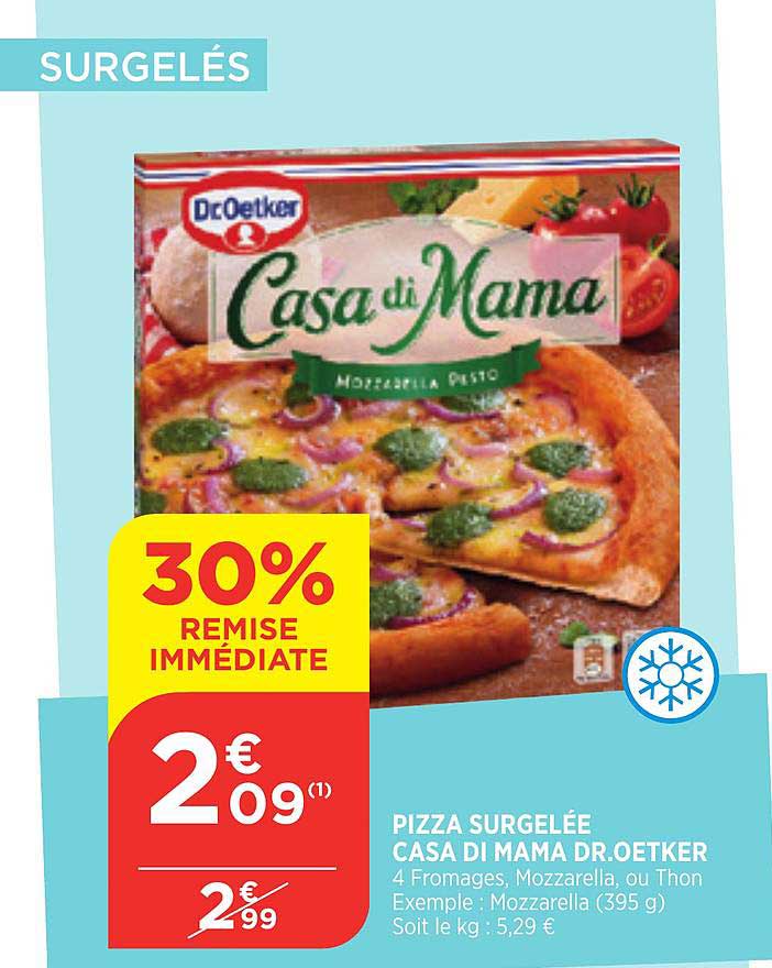 pizza surgelée casa di mama dr.oetker