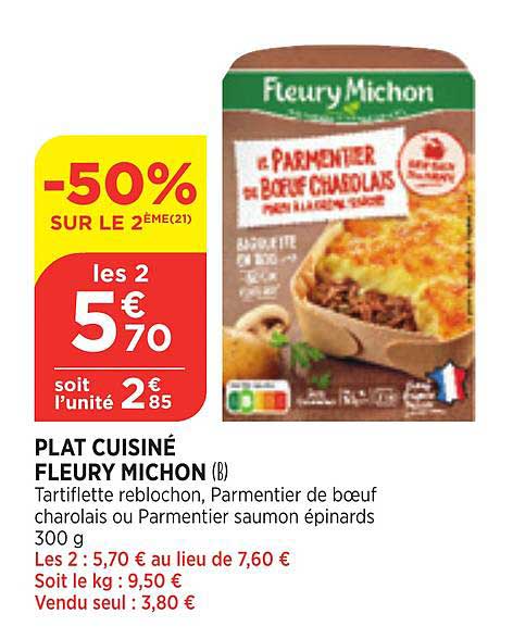 plat cuisiné fleury michon