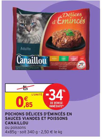 Pochons Délices D'émincés En Sauces Viandes Et Poissons Canaillou