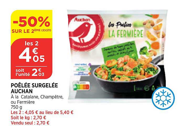 Poêlée Surgelée Auchan